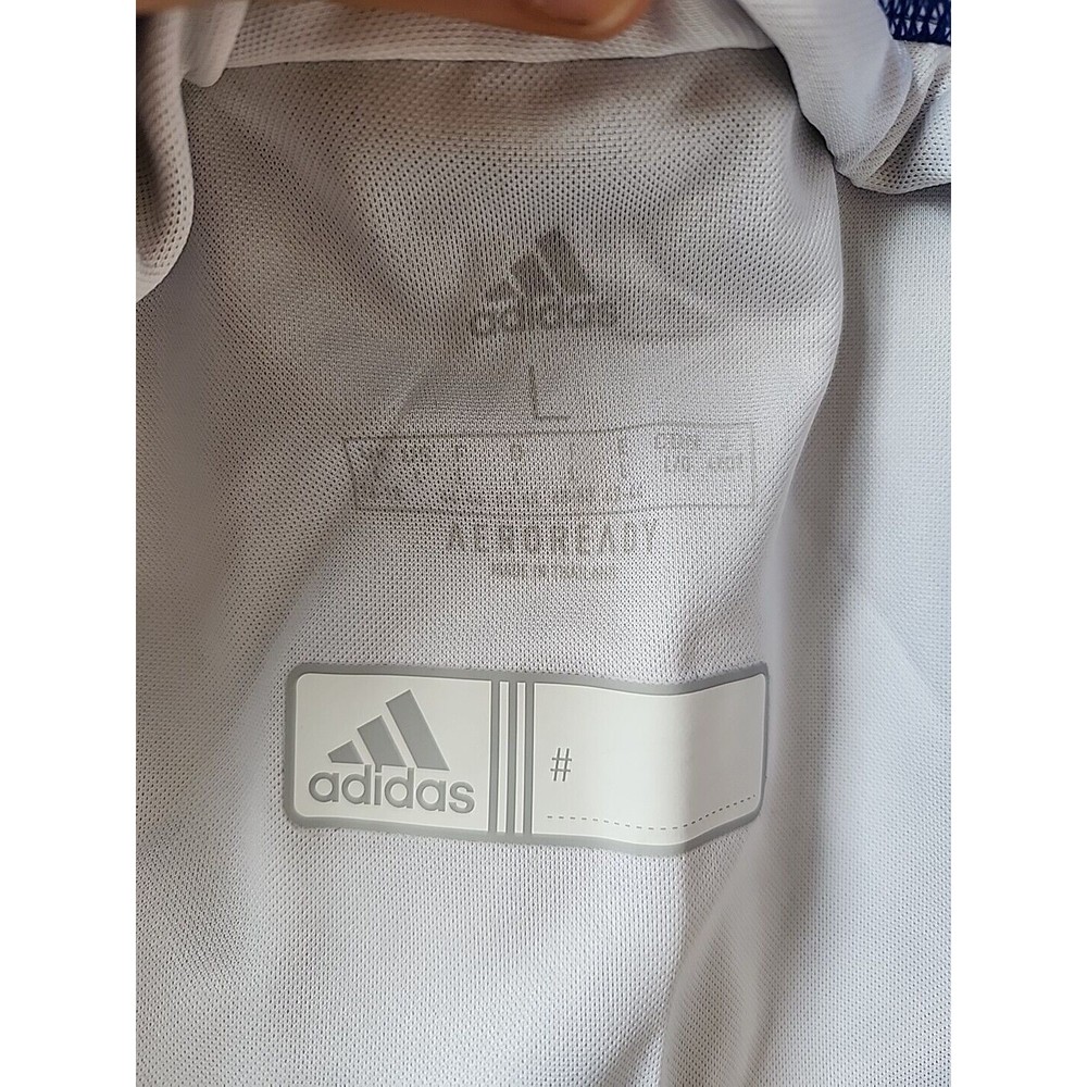 adidas Team 19 Running Split Shorts Womens L Royal Blue Lined NEW - Picture 2 of 7